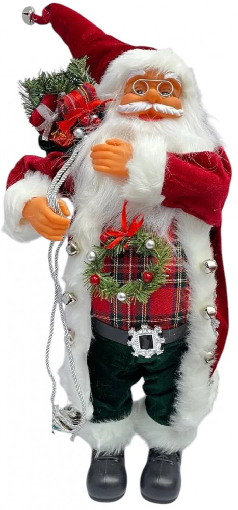 Декоративная фигурка Деда Мороза «Праздничный венок»