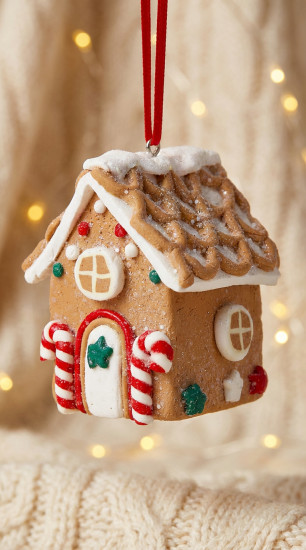 Ёлочная игрушка «Пряничный домик»