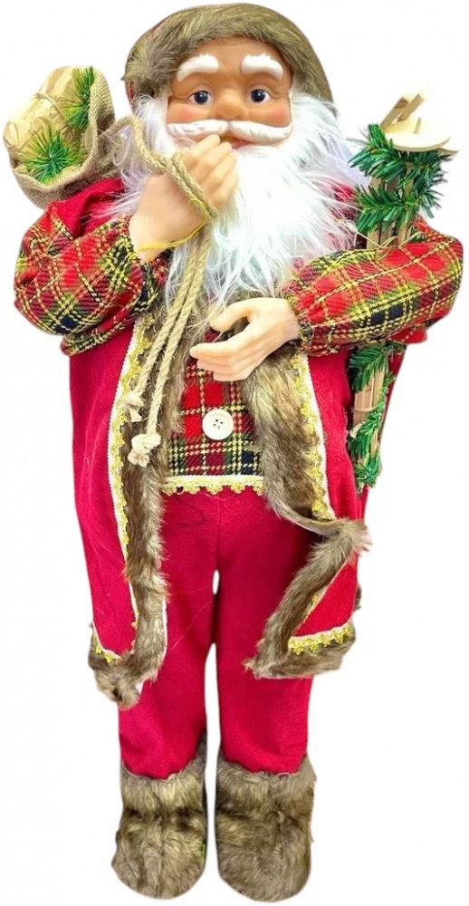 Декоративная фигурка Дед Мороза «Праздничная клетка»