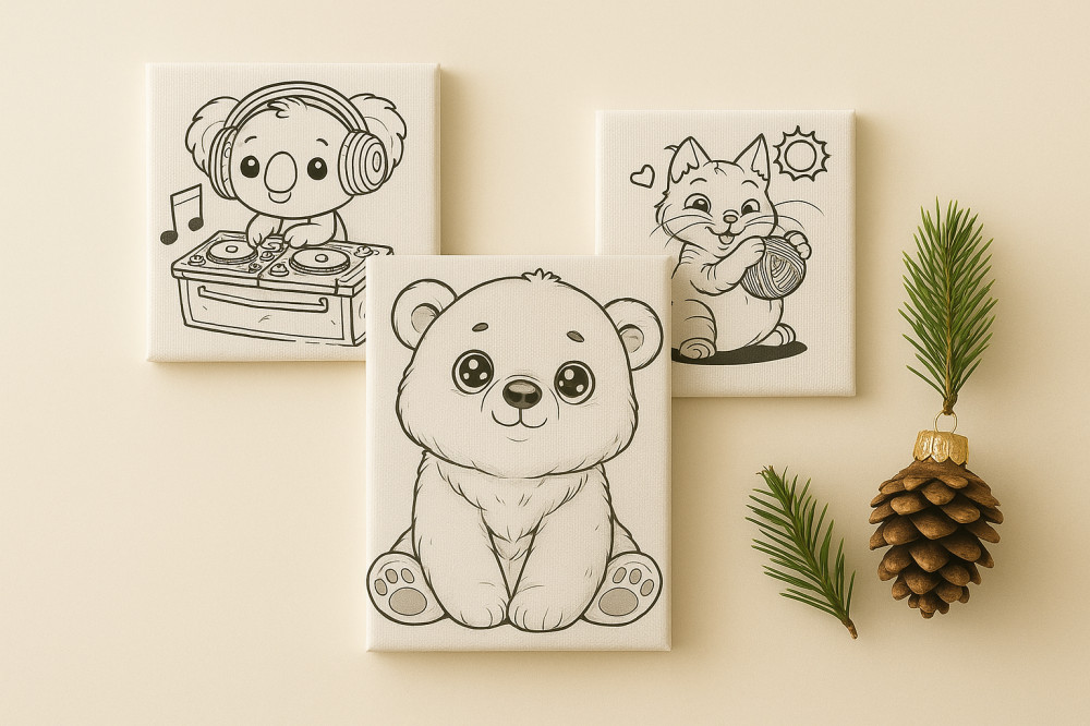 Набор раскрасок на магните «Милашки»