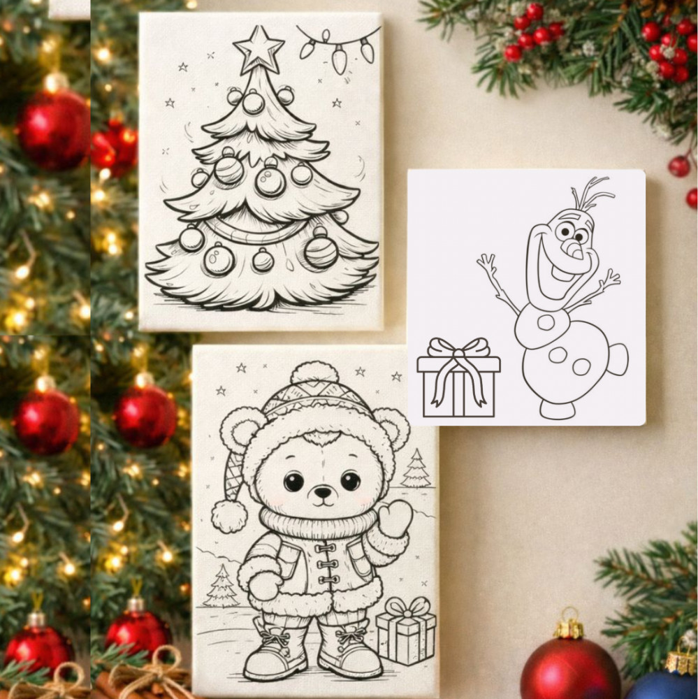 Набор раскрасок на магните «Новый год»