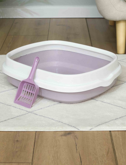 Туалетный лоток с совком для кошек