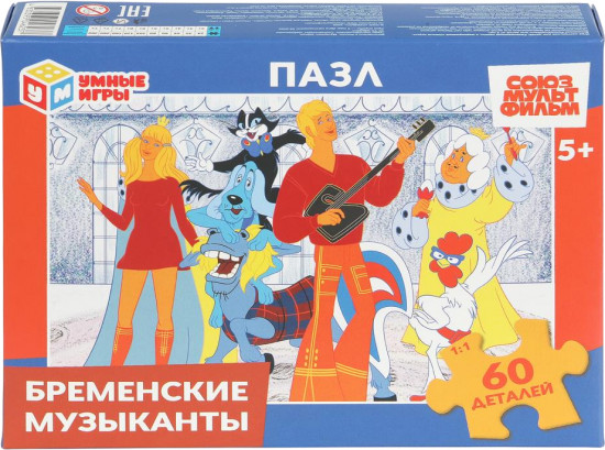 Пазл «Бременские музыканты»