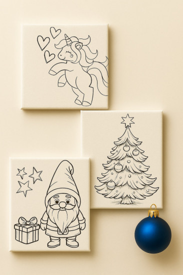 Набор раскрасок на магнитах ручной работы