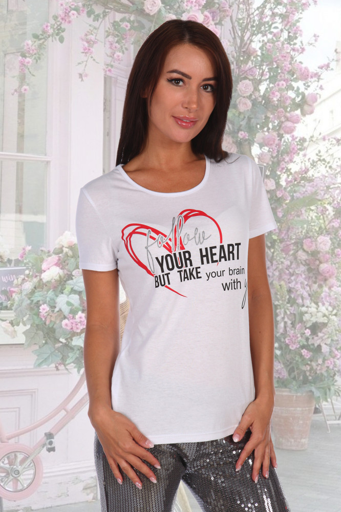 Футболка женская «Сердце» | Natali
