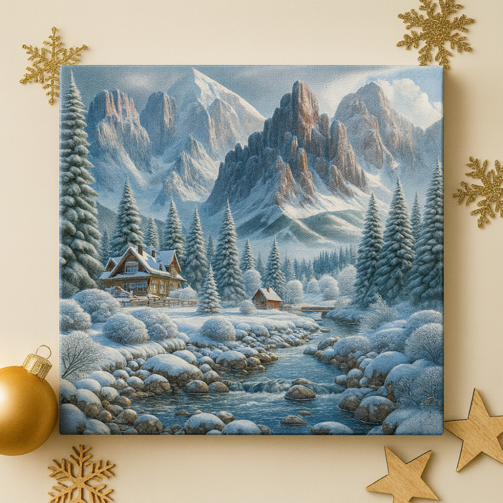 Картина на холсте «Зимний пейзаж»