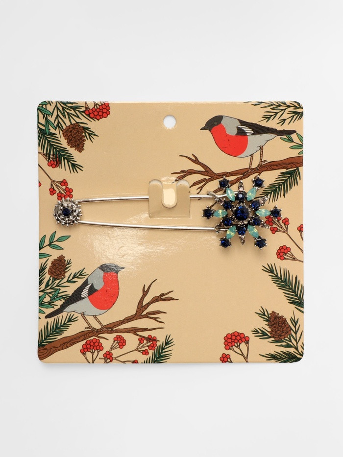 Булавка «Снежинка новогодняя» | Queen Fair