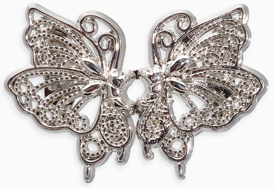 Зажим для кардигана «Ажур. Бабочка» | Queen Fair