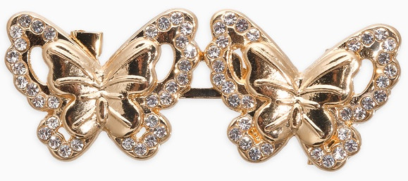 Зажим для кардигана «Ажур. Бабочки» | Queen Fair