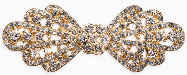 Зажим для кардигана «Ажур. Бант» | Queen Fair