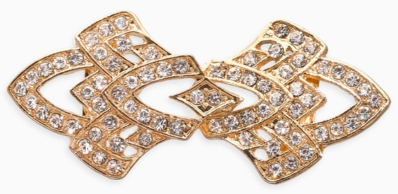 Зажим для кардигана «Ажур. Винтажные пики» | Queen Fair