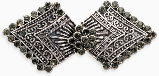 Зажим для кардигана «Ромбы»