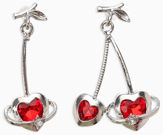 Серьги «Сердечная вишня» | Queen Fair