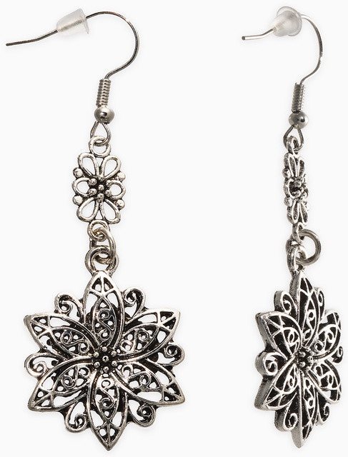 Серьги «Аутентичный цветок» | Queen Fair