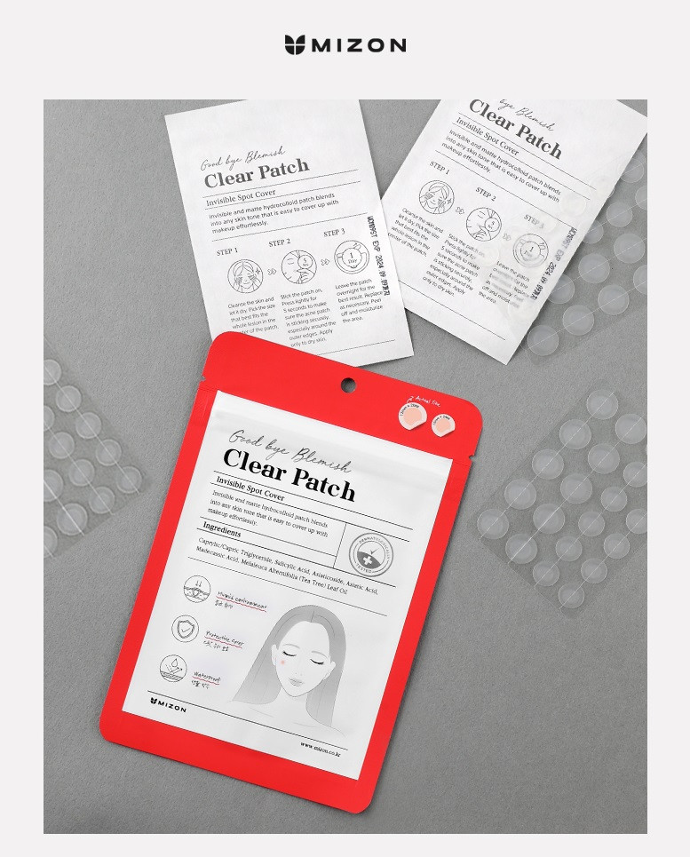 Противовоспалительные локальные патчи от прыщей «Good Bye Blemish Clear Patch» | Mizon
