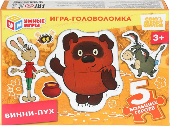 Игра-головоломка с фигурными деталями «Винни- Пух»