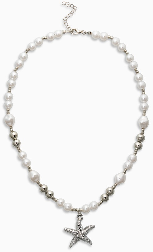 Кулон на жемчужных бусах «Морская звезда» | Queen Fair