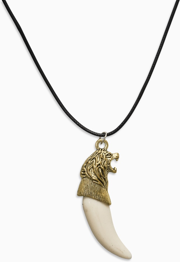 Кулон на шнурке «Клык льва» | Queen Fair