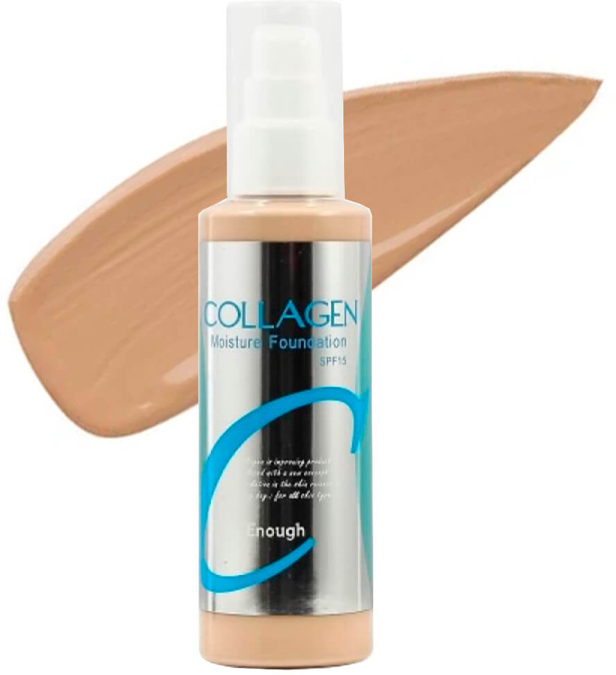 Крем для лица тональный «Collagen Moisture Foundation SPF 15», оттенок 21 | Enough