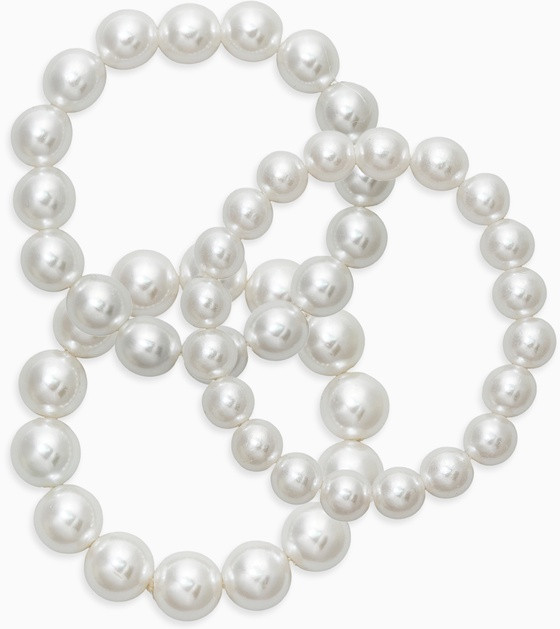 Набор браслетов «Бусины жемчуга» | Queen Fair