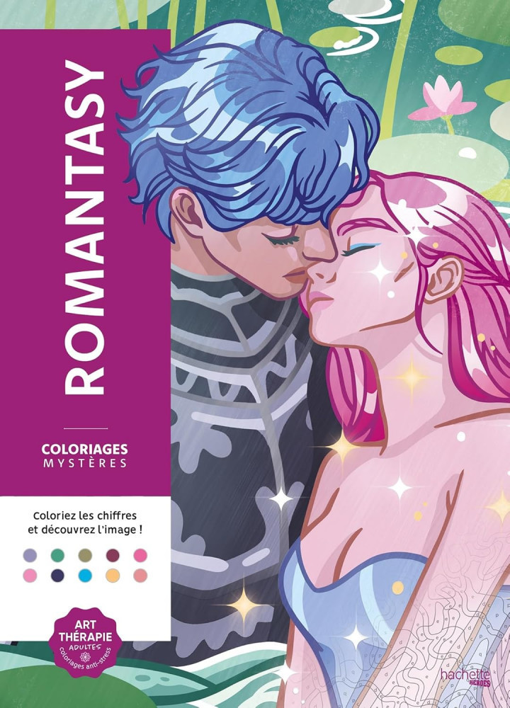 Раскраска по номерам «Romantasy. Coloriages mystères»
