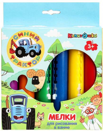 Мелки для рисования в ванне «Синий Трактор»