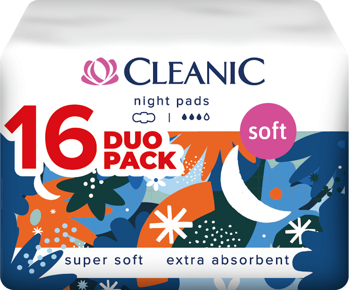 Прокладки женские ночные «Soft Night» | Cleanic