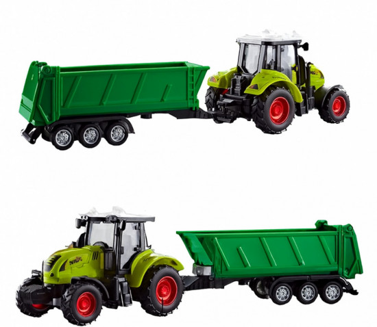 Игрушечный трактор с прицепом