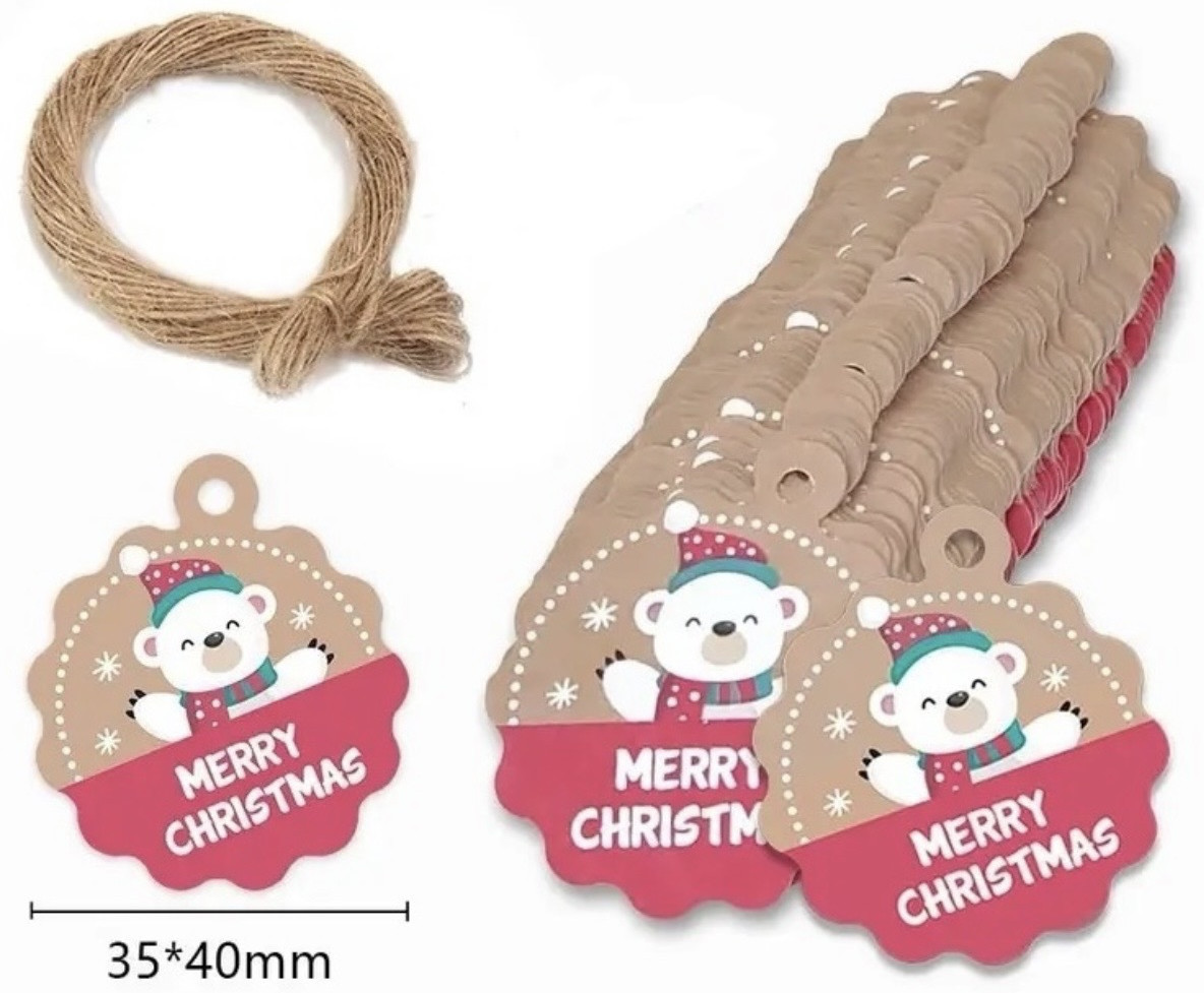 Набор шильдиков для подарков «Мишка»