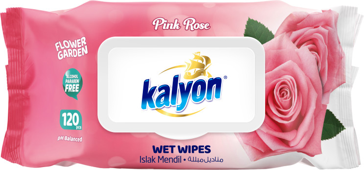 Салфетки влажные «Роза. Pink rose» | Kalyon
