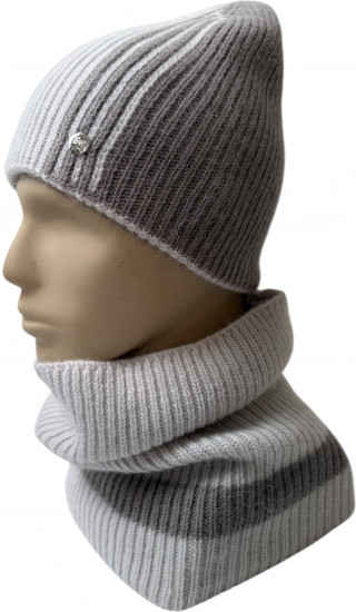 Комплект женский с шапкой и хомутом