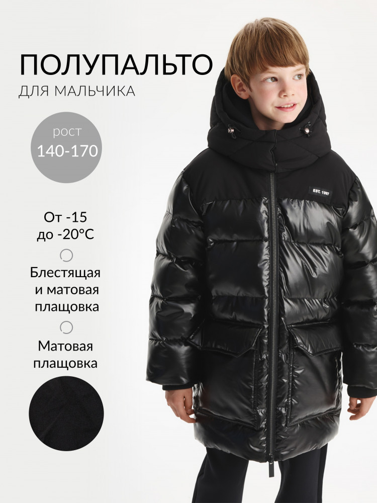 Куртка для мальчика зимняя на искусственном пуху | Gulliver