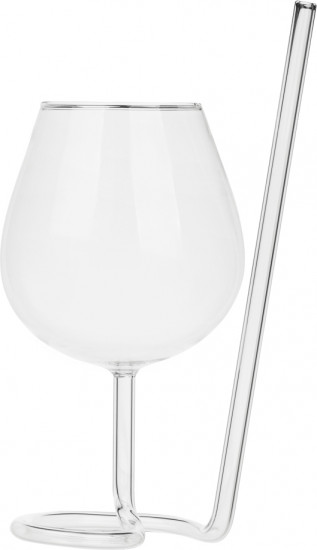 Бокал с ножкой-трубочкой