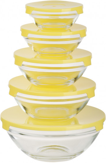 Набор салатников с крышкой