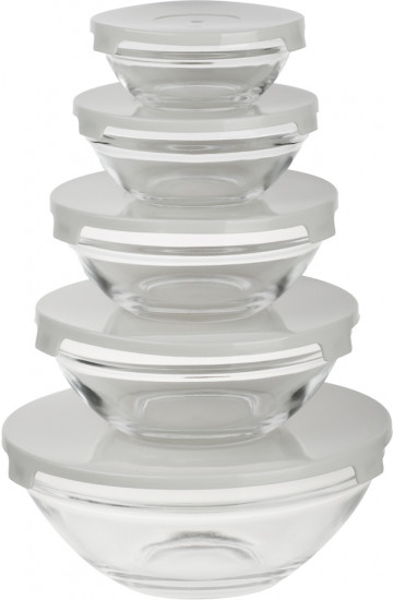 Набор салатников с крышкой