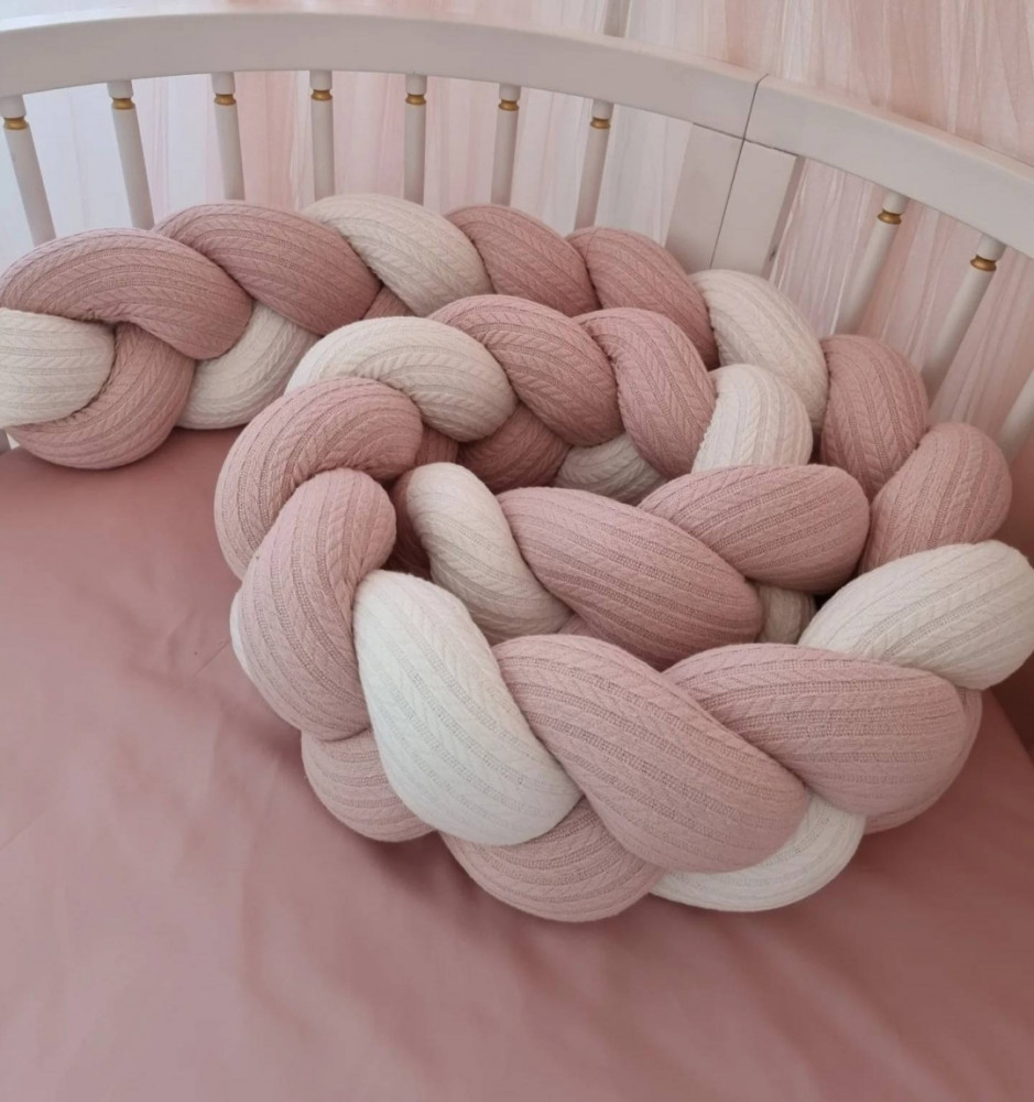 Бортик в кроватку «Косичка» | LAVbaby Textile