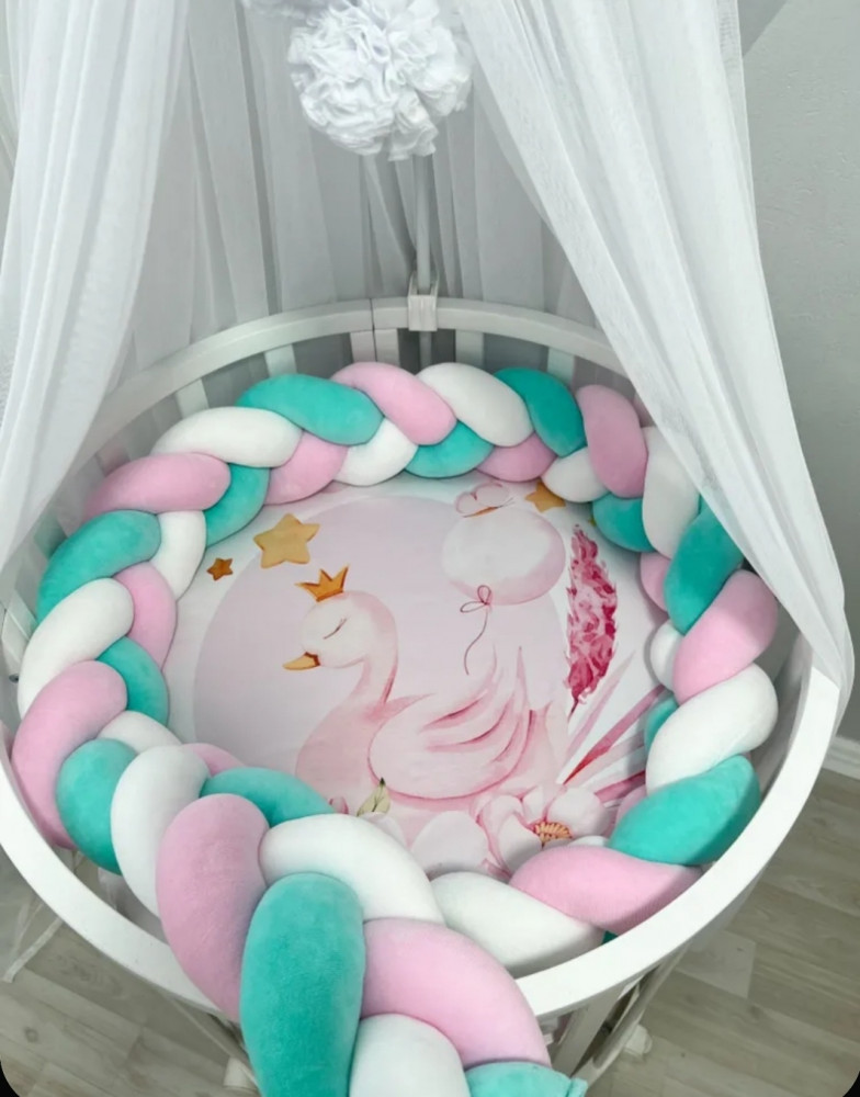 Бортик в кроватку «Косичка» | LAVbaby Textile