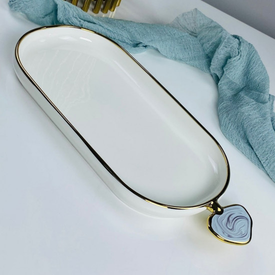 Блюдо овальное «Лазурит»