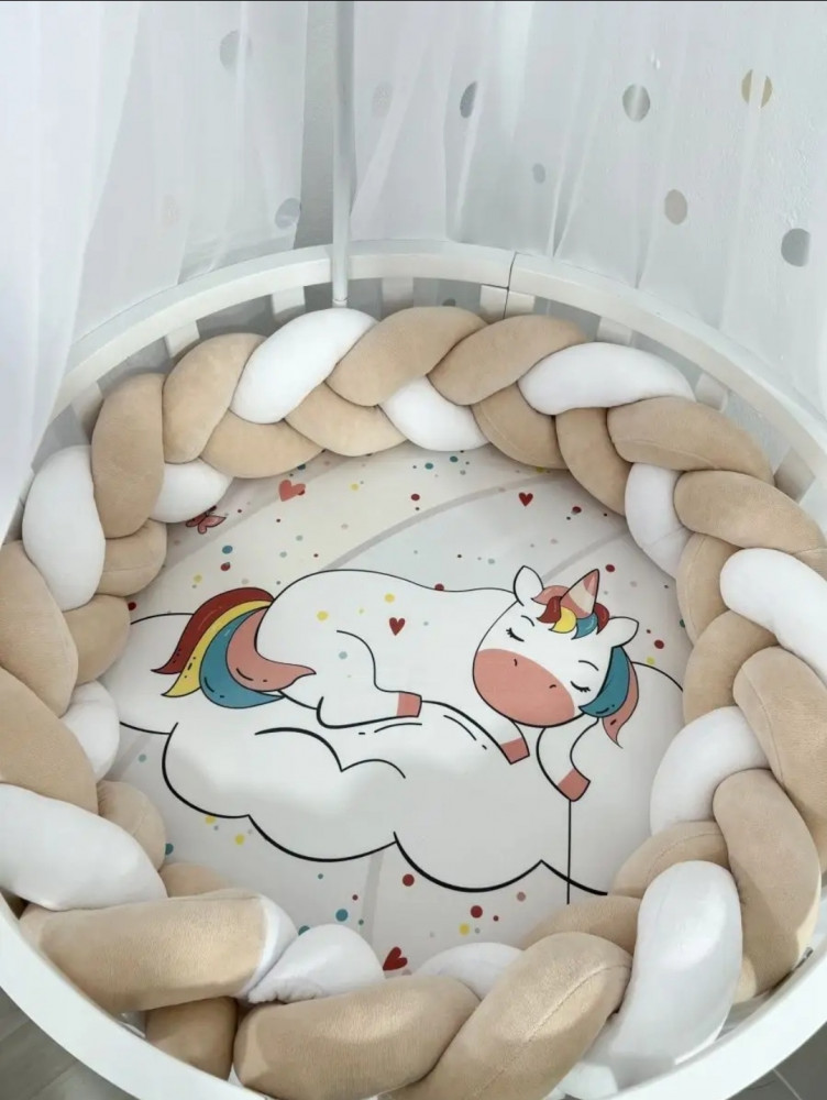 Бортик в кроватку «Косичка»