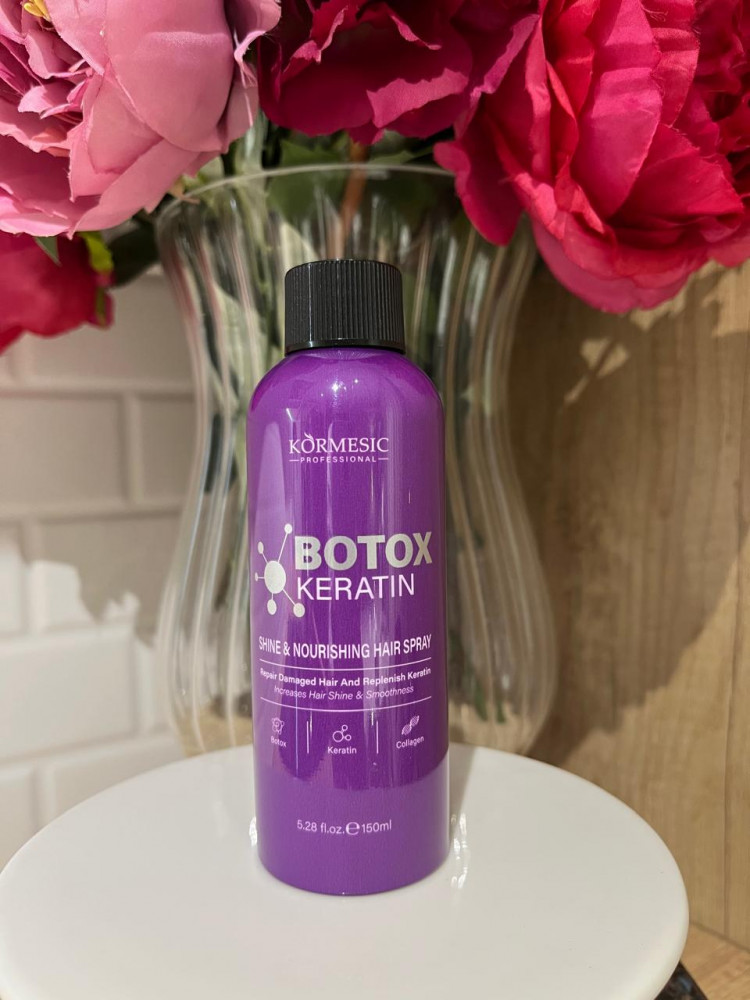 Легкий несмываемый спрей для волос «Botox Keratin» | Kormesic