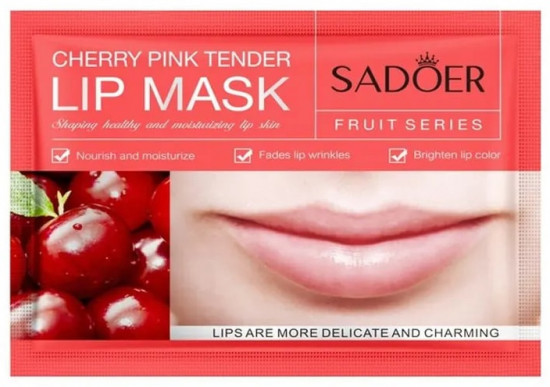 Увлажняющая и восстанавливающая маска для губ с вишней