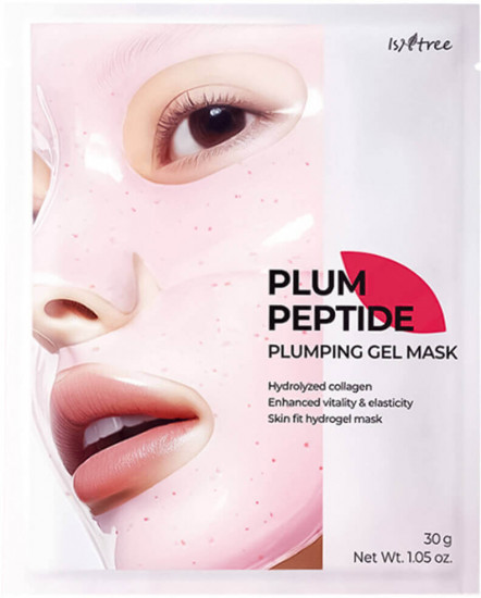 Гидрогелевая маска для лица с коллагеном и аргирелином «Plum Peptide Plumping Gel Mask»