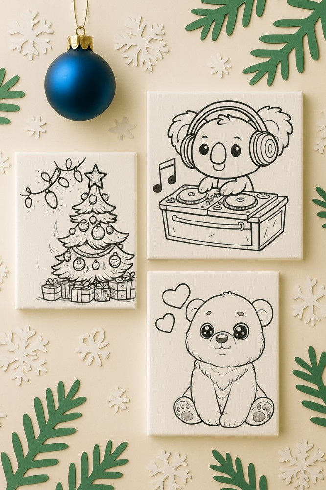 Набор раскрасок на магните «Праздник»