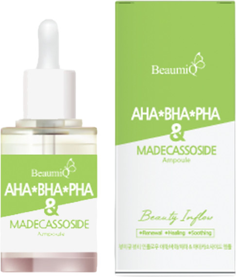 Сыворотка для лица с кислотами «AHA-BHA-PHA Madecassoside Balancing Ampoule» | Beaumiq