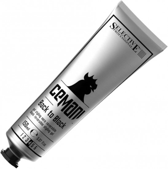 Гель для укладки волос тонирующий сильной фиксации «Back To Black», оттенок черный