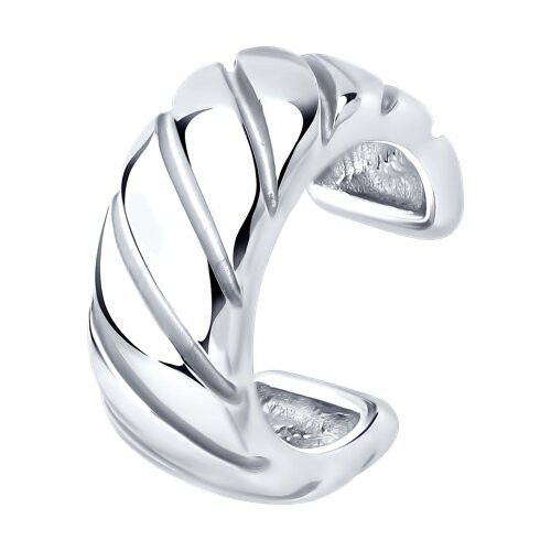 Серьга-кафф из серебра