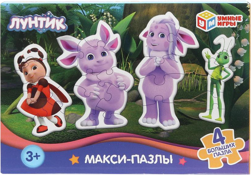 Игра-головоломка с фигурными деталями «Лунтик» | Лунтик | Умные игры