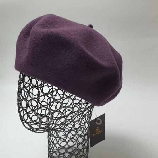 Берет однотонный кашемировый