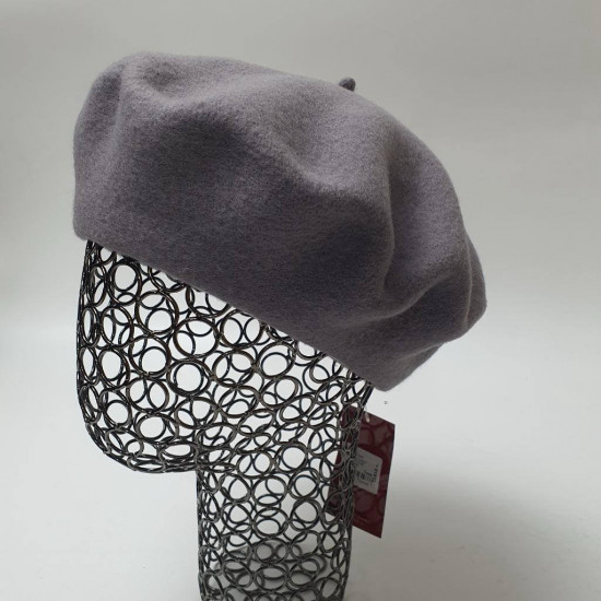 Берет однотонный кашемировый