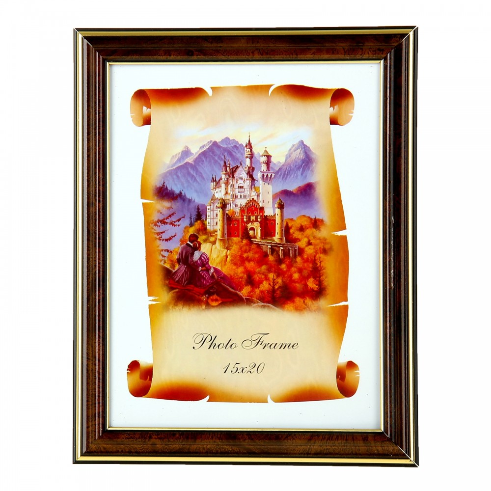 Фоторамка «Темный орех c золотом», 15 х 20 см